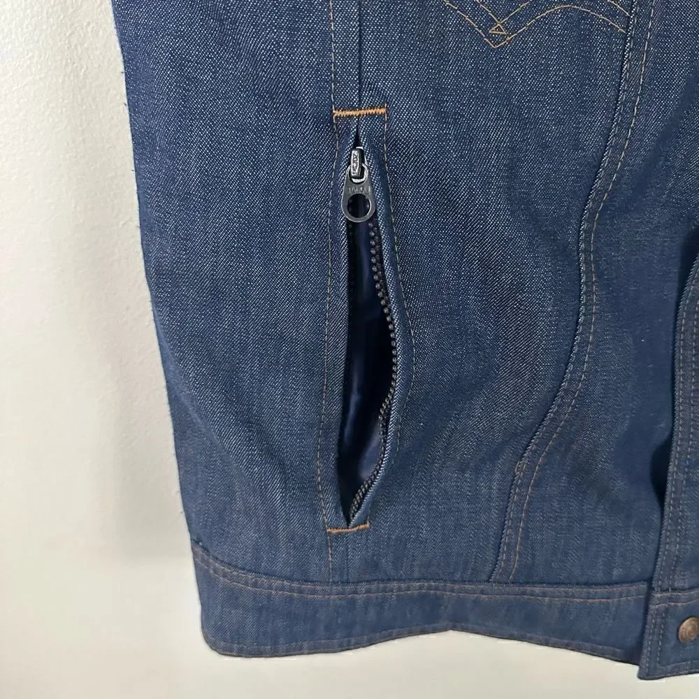 Levi’s Ski Levi’s Vintage 1970s Orange Tab Denim Goose Down Filled Zip Closure V